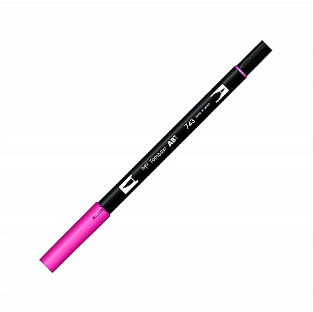 CON MARKER TIP ACUARELA 2 CAPETE TOMBOW HOT PINK ABT-743 [1]