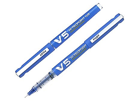 INSTRUMENTE DE SCRIS - DAC ROLLER PILOT HI-TECPOINT 0.5 V5 ALBASTRU REINCARCABIL