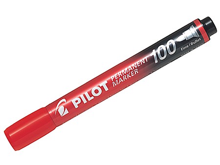 INSTRUMENTE DE SCRIS - DAC MARKER PERMANENT PILOT VARF ROTUND ROSU PSCA-100-R