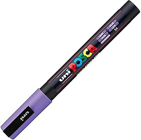 Markere universale Posca Uni - MARKER UNI POSCA UNIVERSAL 3M 0.9-1.3MM  M1432/43926 MOV LILIAC