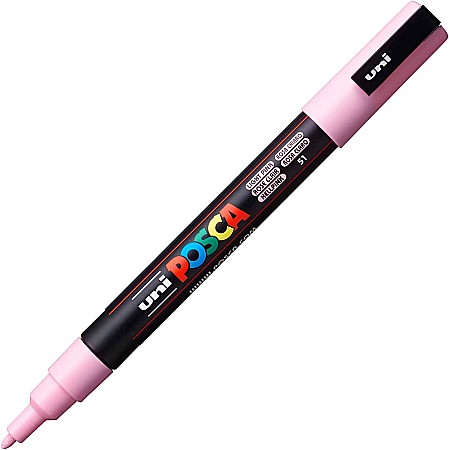 MARKER UNI POSCA UNIVERSAL 3M 0.9-1.3MM M1433/27234 ROZ DESCHIS [1]