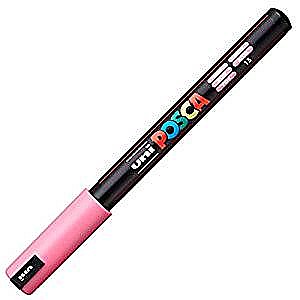 Markere universale Posca Uni - MARKER UNI POSCA VARF METALIC 0.7MM PC1MR M621/41957 ROZ