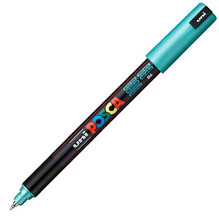 MARKER UNI POSCA VARF METALIC 0.7MM PC1MR M625/34750 VERDE METALIZAT [1]