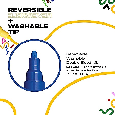 MARKER UNI POSCA PC-3M 0.9-1.3MM BASIC 8 CULORI/SET 38190 [2]