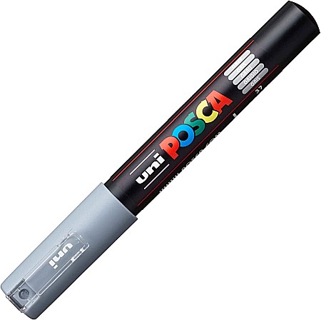 Markere Acrilice - MARKER UNI POSCA UNIVERSAL 1M 0.7 MM M1447 GRI