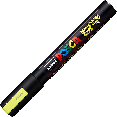 Markere universale Posca Uni - MARKER UNI POSCA UNIVERSAL 5M 1.8-2.5 MM M1458/44318 GALBEN FLUORESCENT
