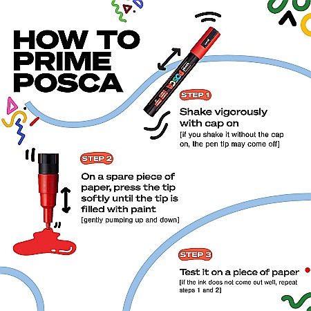 MARKER UNI POSCA UNIVERSAL 5M 1.8-2.5 MM M1455/44317 PORTOCALIU FLUORESCENT [1]