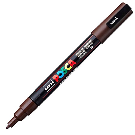 MARKER UNI POSCA UNIVERSAL 3M 0.9-1.3 MM M1173 MARO INCHIS [1]