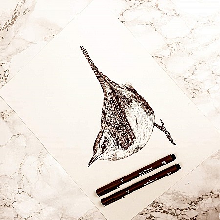 LEG LINER UNI PIN 0.1MM L369 SEPIA [2]