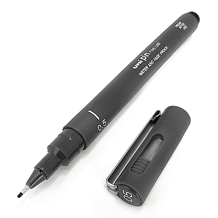 LEG LINER UNI PIN 0.5MM L366 GRI INCHIS [1]