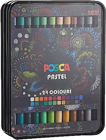 Culori Pastel - PASTEL ULEIOS POSCA  KPA-100  24/SET P3287