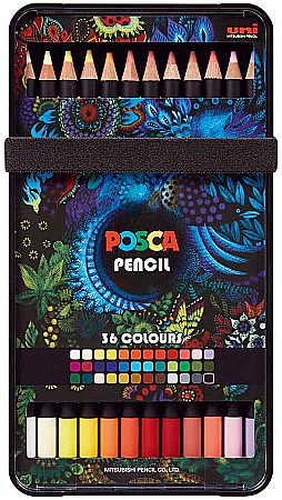 Culori Pastel - SET 36 CREIONE PASTEL ULEIOS POSCA KPE-100 C3945