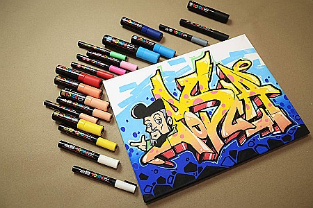 MARKER UNI POSCA UNIVERSAL 5M 1.8-2.5 MM M1281/36945 PORTOCALIU CAISA [3]