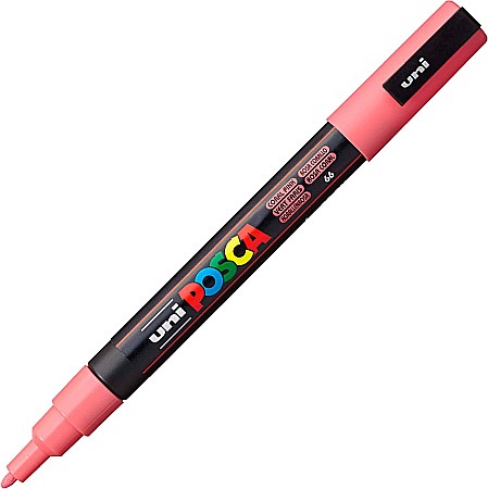 MARKER UNI POSCA UNIVERSAL 3M 0.9-1.3MM M1431/36940 ROZ CORAL [1]