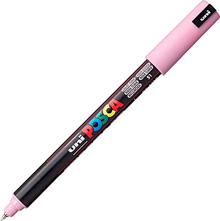 MARKER UNI POSCA VARF METALIC 0.7MM PC1MR 44533 ROZ DESCHIS [1]