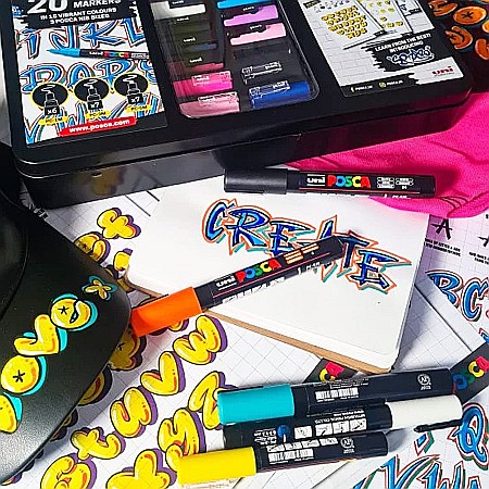 MARKER UNI POSCA PC-3M 0.9-1.3MM HOLIDAY 8 CULORI/SET 42588 [4]