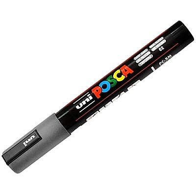 MARKER UNI POSCA UNIVERSAL 5M 1.8-2.5 MM M1405/40525 GRI INCHIS [1]