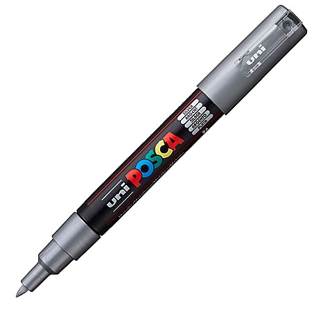 MARKER UNI POSCA UNIVERSAL 1M 0.7 MM M230/19784 ARGINTIU [1]