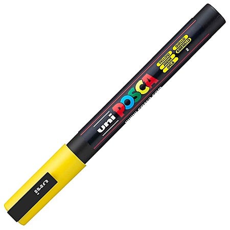 Markere universale Posca Uni - MARKER UNI POSCA UNIVERSAL 3M 0.9-1.3 MM M195/14152 GALBEN