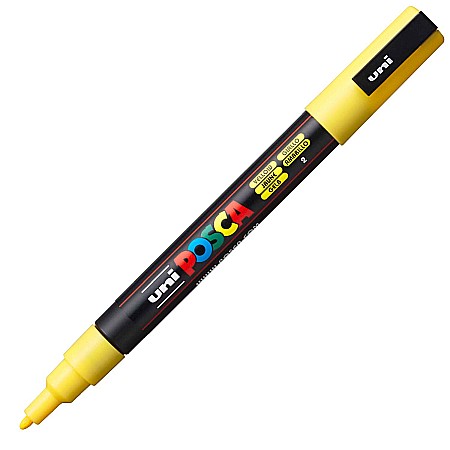 MARKER UNI POSCA UNIVERSAL 3M 0.9-1.3 MM M195/14152 GALBEN [1]