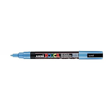 MARKER UNI POSCA UNIVERSAL 3M 0.9-1.3 MM M296/14154 ALBASTRU DESCHIS [2]