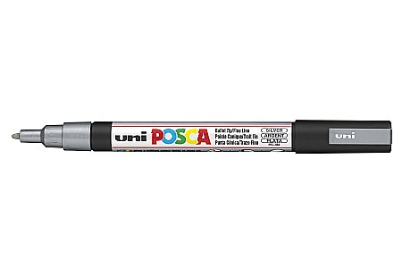 MARKER UNI POSCA UNIVERSAL 3M 0.9-1.3 MM M439/14143 ARGINTIU [1]