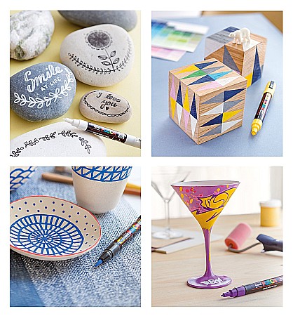 MARKER UNI POSCA UNIVERSAL 5M 1.8-2.5 MM M176/14168 GALBEN [2]