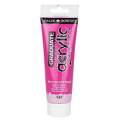 Culori Acrilice - FIL CULORI ACRIL DALER ROWNEY 120ML PERMANENT ROSE 123120537
