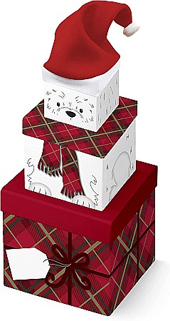 HOBBY - CF CUTIE CADOU 3/SET OM DE ZAPADA PLUSH CRACIUN X-31094-BXC