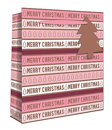 Ambalaje cu Spirit de Sărbătoare - EWR SACOSA CADOU MERRY CHRISTMAS STICLA  12.7*35.5*9CM x-25872-4