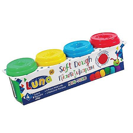 RECHIZITE SCOLARE - DIA PLASTILINA SOFT LUNA 4/SET 60GR 620526