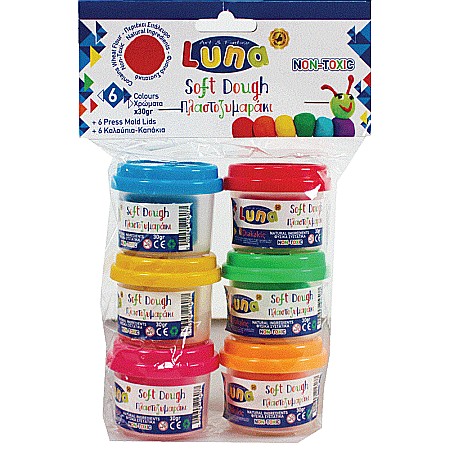 RECHIZITE SCOLARE - DIA PLASTILINA SOFT LUNA 6/SET 30GR 620527