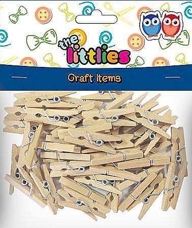 HOBBY - DIA CLEME LEMN NATUR 25MM 45/SET THE LITTLIES 646520