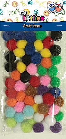 HOBBY - DIA POM POM THE LITTLIES 15MM 60/SET COLOR 646594