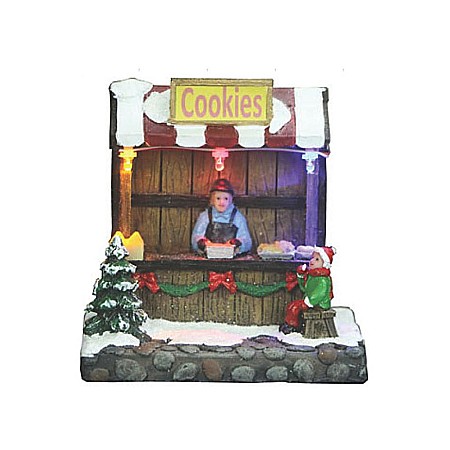 DIA DECORATIUNE CRACIUN 10.5*8.5*10.5CM MAGAZIN CU LED 658398-promo [1]