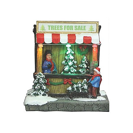 DIA DECORATIUNE CRACIUN 10.5*8.5*10.5CM MAGAZIN CU LED 658398-promo [2]