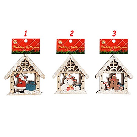 DIA ORNAMENTE LEMN CRACIUN 9.5CM DIVERSE MODELE 6658717 [1]