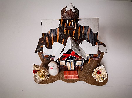 DIA CASUTA HARTIE DECOR CRACIUN 17*12*12.5CM CU LED 658721 [1]