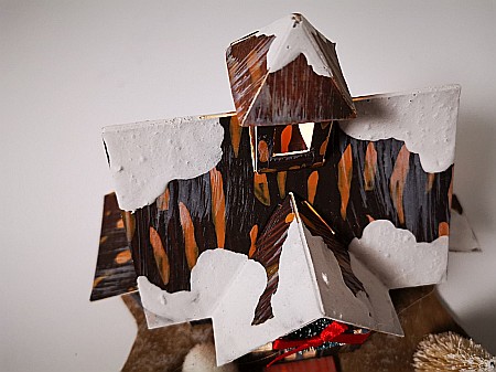 DIA CASUTA HARTIE DECOR CRACIUN 17*12*12.5CM CU LED 658721 [4]