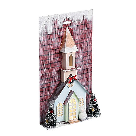 HOBBY - DIA CASUTA HARTIE DECOR CRACIUN 17*5*30CM CU LED 658739