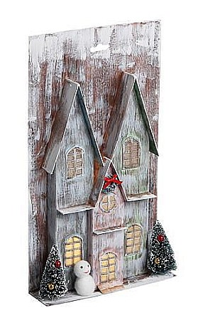 HOBBY - DIA CASUTA HARTIE DECOR CRACIUN 17*5*30CM CU LED 658740