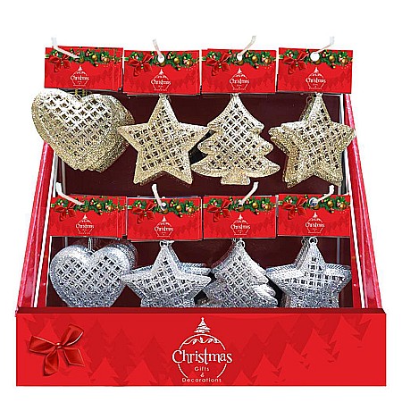 DIA ORNAMENTE METAL CRACIUN 3 MODELE AURIU, ARGINTIU 660024 [5]