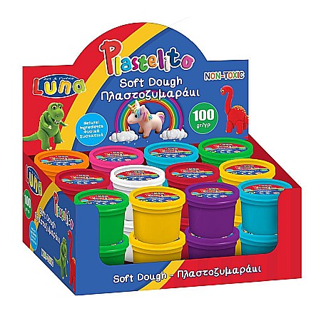 DIA PLASTILINA 100GR DIVERSE CULORI LUNA 621972 [5]