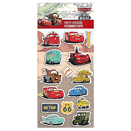 Stickere Decorative - DIA STICKER 10*22CM PUFFY CARS 563612