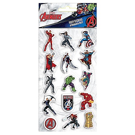 HOBBY - DIA STICKER 10*22CM PUFFY AVENGERS 506126