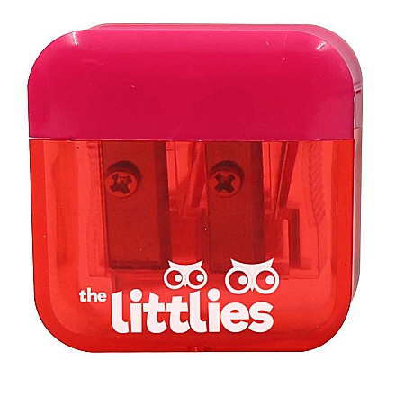 RECHIZITE SCOLARE - DIA ASCUTITOARE DUBLA CU CONTAINER 3 CULORI THE LITTLIES 646950