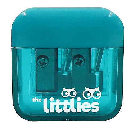 DIA ASCUTITOARE DUBLA CU CONTAINER 3 CULORI THE LITTLIES 646950 [1]