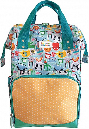 Ghiozdane, Rucsacuri, Trollere - KST RUCSAC SCOLAR FRIENDLY WORLD LEMON RIBBON 39*31*18CM 12456 -promo