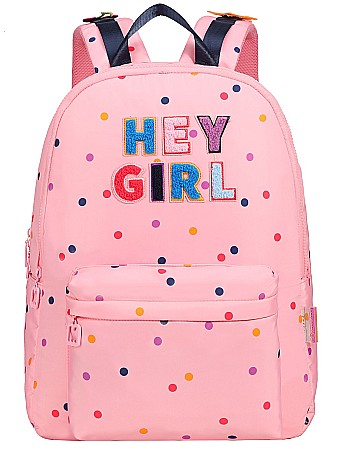 DKT RUCSAC SCOLAR MARSHMALLOW - HEY GIRL 2 COMPARTIMENTE ROZ 64468-PROMO [1]