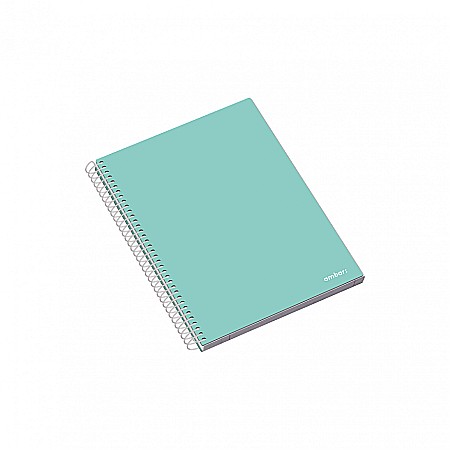 Caiete cu 2 sau mai multe subiecte - AM CAIET A5 100F SPIRA 5 SUBIECTE AMBAR SCHOOL LINII 163498